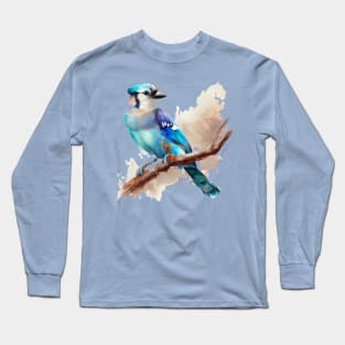 Jay on a Branch Long Sleeve T-Shirt